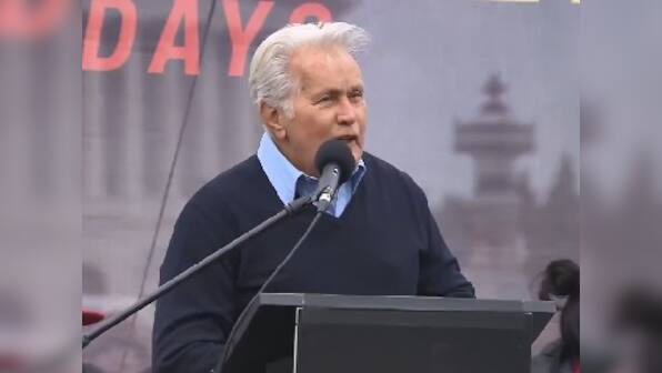 Watch: Martin Sheen quotes Rabindranath Tagore's 'Where The Mind Is Without Fear' in speech at climate change protest