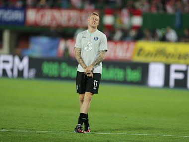 Huddersfield Town vs Stoke City halted briefly after sectarian abuse aimed at Ireland winger James McClean Huddersfield Town vs Stoke City halted briefly after sectarian abuse aimed at Ireland winger James McClean