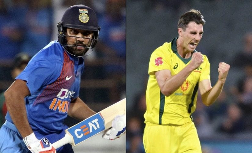 Rohit Sharma (Left) and Pat Cummins (Right). AP