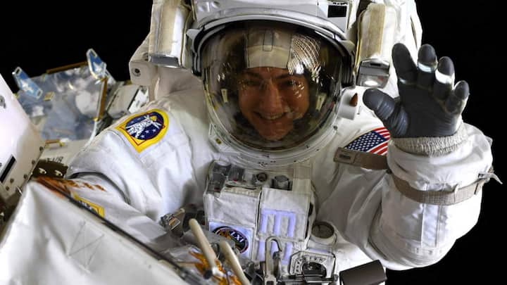 Second all-women spacewalk change batteries, on the ISS, in seven and a half hours