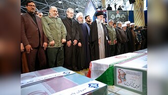 Thousands gather in Tehran for Qassem Soleimani's funeral; Iranian general daughter warns of 'dark day' for US