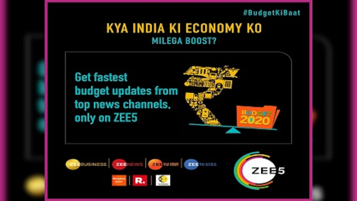 Budget 2020: ZEE5 Set to bring the Best Insights to You. Tune In For Live Updates and Deep Dives