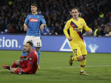 Champions League: Antoine Griezmann scores second-half equaliser as Barcelona draw 1-1 against Napoli Champions League: Antoine Griezmann scores second-half equaliser as Barcelona draw 1-1 against Napoli