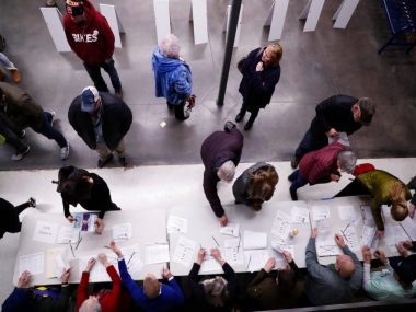 Caucus voting underway across Iowa with Democratic field likely to clarify; polls suggest Bernie Sanders may have narrow lead Caucus voting underway across Iowa with Democratic field likely to clarify; polls suggest Bernie Sanders may have narrow lead