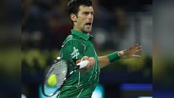Dubai Tennis Championships: Novak Djokovic saves three match points to beat Gael Monfils in semi-final