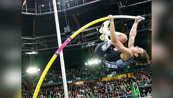 Pole vaulter Armand Duplantis fails to breach 6.19metre mark eight days after setting new world record