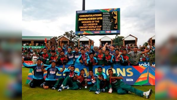 ICC U-19 World Cup 2020: Akbar Ali, bowlers lead Bangladesh to maiden title with three-wicket win over India in final