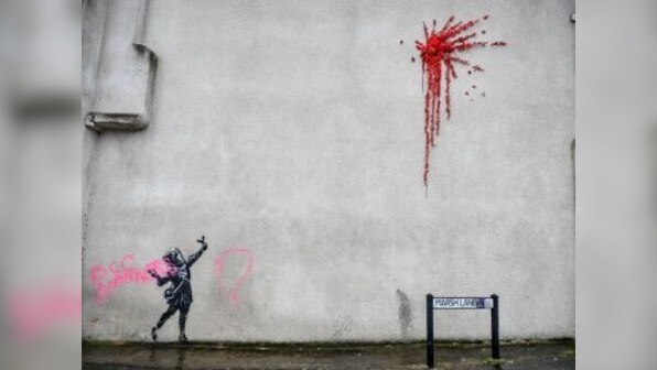News of Banksy's Valentine's Day mural being vandalised ignites debate about graffiti, ownership and damage to property