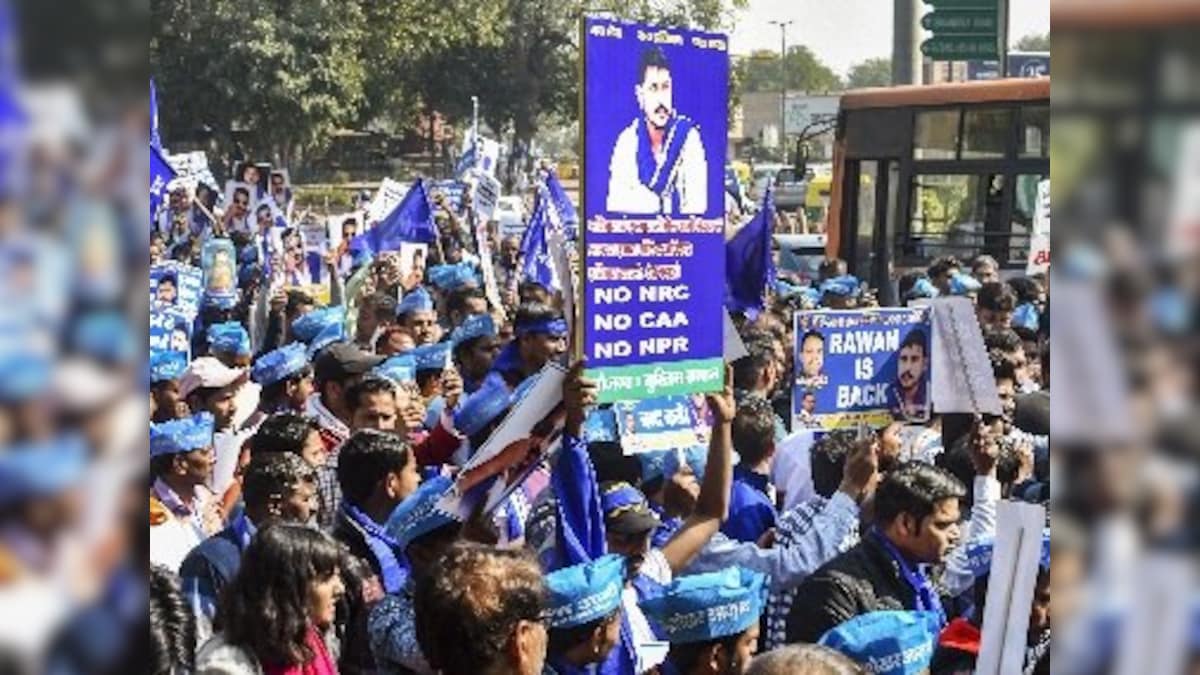 Chandra Shekhar Aazad leads Bhim Army march against SC ruling on SC/ST reservations from Delhi's Mandi House to Jantar Mantar