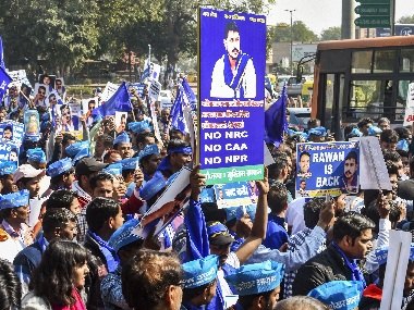 Chandra Shekhar Aazad leads Bhim Army march against SC ruling on SC/ST reservations from Delhi's Mandi House to Jantar Mantar Chandra Shekhar Aazad leads Bhim Army march against SC ruling on SC/ST reservations from Delhi's Mandi House to Jantar Mantar