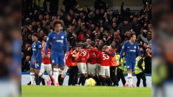 Premier League: Chelsea denied twice by VAR as Manchester United claim controversial win at Stamford Bridge