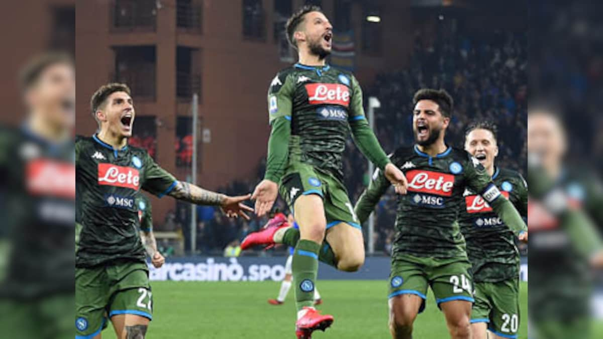 Serie A: Dries Mertens, Diego Demme score late goals as in-form Napoli beat Sampdoria to move into 10th place