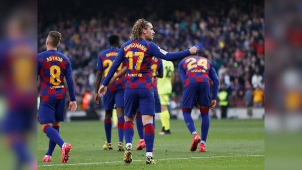LaLiga: Antoine Griezmann, Sergi Roberto goals propel Barcelona to narrow victory over gritty Getafe