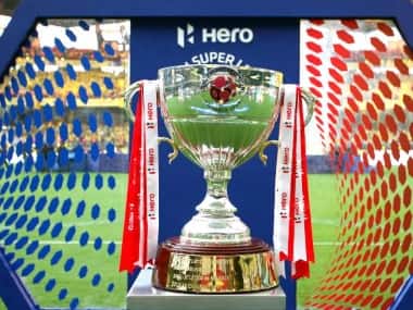 The Hero ISL cup during the opening ceremony and first match of the Indian Super League ( ISL ) between the Kerala Blasters FC and ATK held at the Jawaharlal Nehru Stadium, Kochi, India on the 20th October 2019. Photo by: Vipin Pawar / SPORTZPICS for ISL