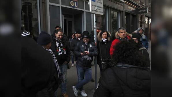 Champions League: Juventus' travelling fans mingle calmly in Lyon even as coronavirus fears dampen spirits