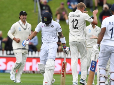 India vs New Zealand: Debutant Kyle Jamieson makes merry before rain forces early stumps on opening day in Wellington India vs New Zealand: Debutant Kyle Jamieson makes merry before rain forces early stumps on opening day in Wellington