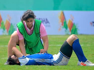 Indian women’s rugby team captain Vahbiz Bharucha turns physiotherapist at Khelo India University Games
