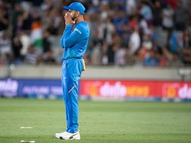 Indian captain Virat Kohli drops a catch during the Twenty/20 cricket international between India and New Zealand in Auckland, New Zealand, Sunday, Jan 26, 2020. ( Peter Meecham/Photosport via AP)