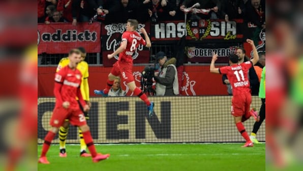 Bundesliga: Bayern Leverkusen's late comeback dents Borussia Dortmund's title hopes; Schalke held to 1-1 draw