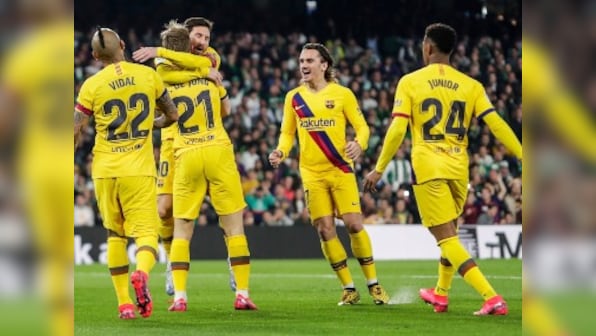 LaLiga: Lionel Messi's assists help Barcelona prevail in tense match against Real Betis; Real Madrid win to stay atop league table