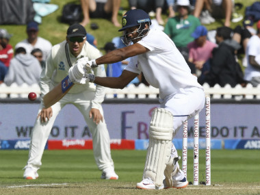 India vs New Zealand: Ajinkya Rahane, Hanuma Vihari guide visitors to 114/4 on Day 3 of first Test; Black Caps lead by 39 runs India vs New Zealand: Ajinkya Rahane, Hanuma Vihari guide visitors to 114/4 on Day 3 of first Test; Black Caps lead by 39 runs