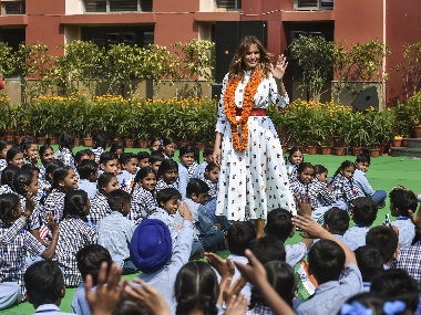 Totally impressed, says US First Lady Melania Trump after attending 'happiness class' at Delhi govt school Totally impressed, says US First Lady Melania Trump after attending 'happiness class' at Delhi govt school
