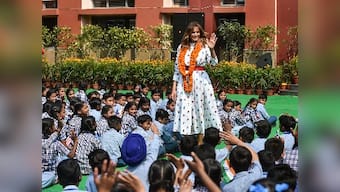 Totally impressed, says US First Lady Melania Trump after attending 'happiness class' at Delhi govt school