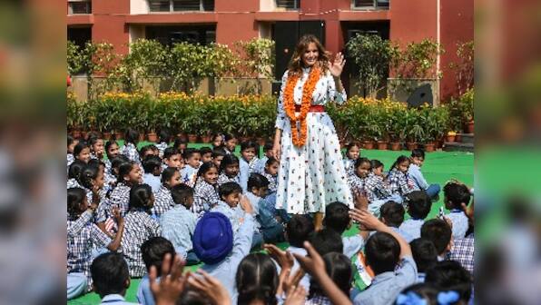Totally impressed, says US First Lady Melania Trump after attending 'happiness class' at Delhi govt school