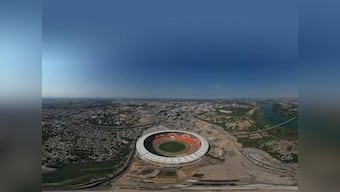 Motera Stadium: Aerial view of world's largest cricketing facility with more than 1,10,000 seating capacity