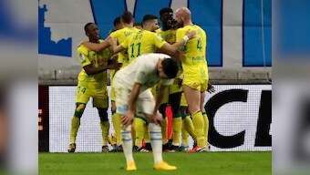 Ligue 1: Marseille's 14-game unbeaten streak ends with defeat by Nantes; Monaco held to draw at Dijon