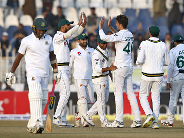 Pakistan vs Bangladesh: Shaheen Afridi, Mohammad Abbas shine on Day 1 of first Test to bowl out visitors for 233 Pakistan vs Bangladesh: Shaheen Afridi, Mohammad Abbas shine on Day 1 of first Test to bowl out visitors for 233