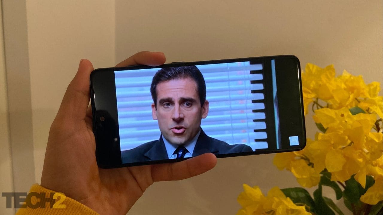 The Office playing on Samsung Galaxy A51. Image: tech2/Nandini Yadav