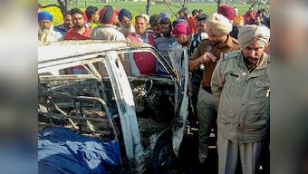 Four children burnt alive after school van catches fire in Punjab's Sangrur, driver flees; Amarinder Singh orders probe