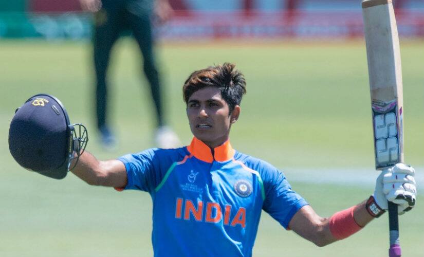 Shubman Gill’s unbeaten 102 helped India U-19 thrash Pakistan U-19 by 203 runs in the semi-final of the 2018 U-19 World Cup. AFP