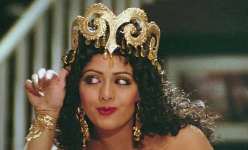 Sridevi in a still from Mr India (1987). Image courtesy: YouTube screenshot