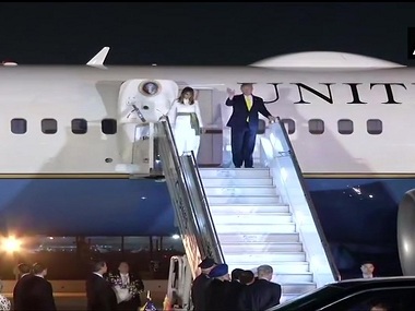 Donald Trump India Visit Updates: US president reaches Delhi amid tight security; talks with Narendra Modi, presidential banquet on tomorrow's agenda