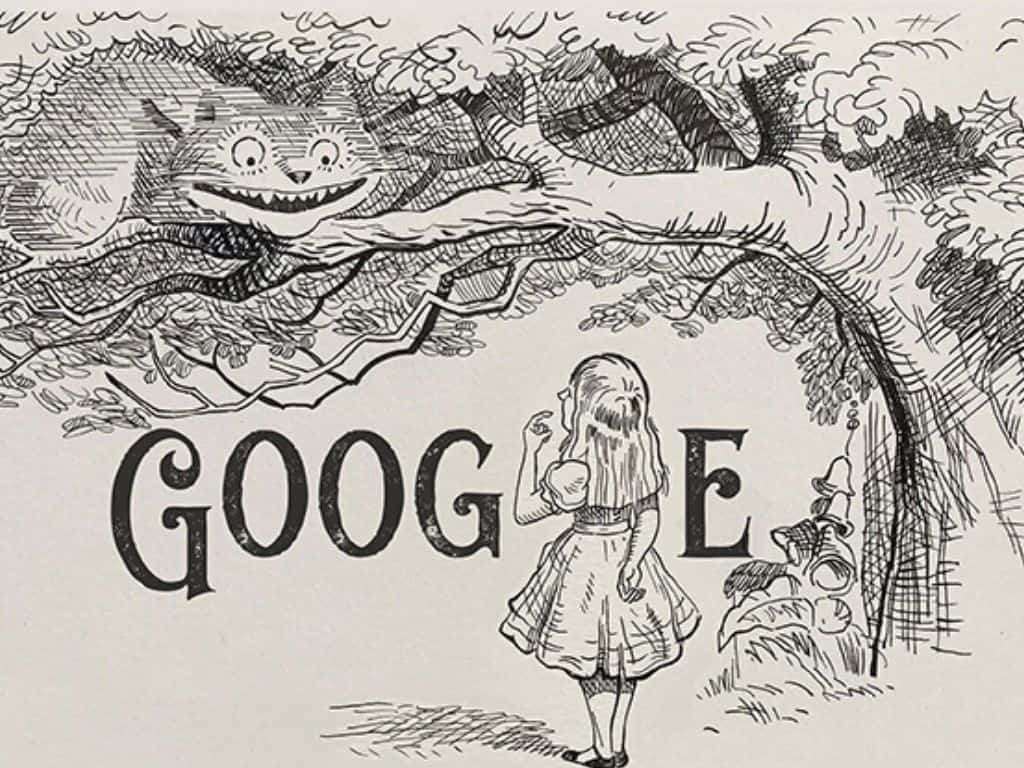 Google Doodle illustrated by Matthew Cruickshank.