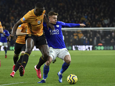 Premier League: Willy Boly's header ruled out by VAR as Wolves play out goalless draw against Leicester City Premier League: Willy Boly's header ruled out by VAR as Wolves play out goalless draw against Leicester City