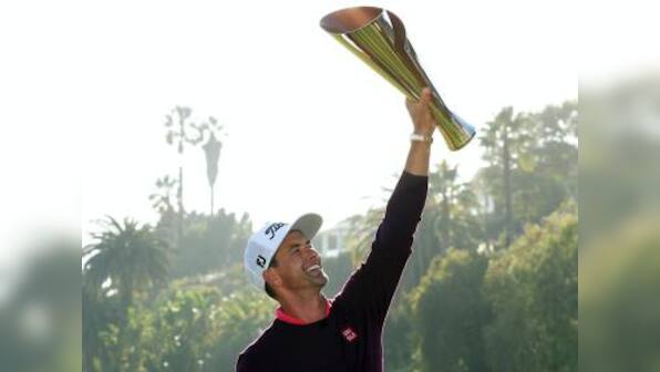 Adam Scott wins by two strokes at Riviera, and this time it is official