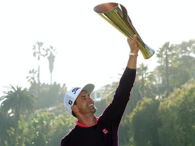 Adam Scott wins by two strokes at Riviera, and this time it is official Adam Scott wins by two strokes at Riviera, and this time it is official