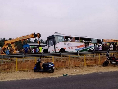 KSRTC bus accident in Tamil Nadu: 20 killed, including 6 women after vehicle collides with lorry in Tiruppur district KSRTC bus accident in Tamil Nadu: 20 killed, including 6 women after vehicle collides with lorry in Tiruppur district