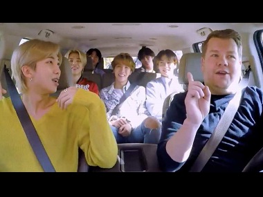 Watch: K pop group BTS cover Post Malone, Friends theme in new episode of James Corden's Carpool Karaoke Watch: K pop group BTS cover Post Malone, Friends theme in new episode of James Corden's Carpool Karaoke