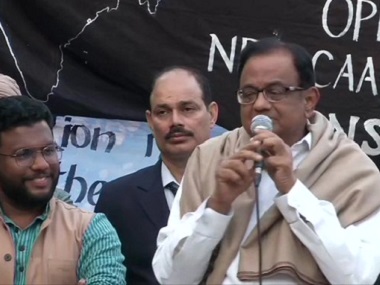 At JNU, P Chidambaram says there should be ‘huge mass movement’ is any Muslim is sent to detention camps because of CAA At JNU, P Chidambaram says there should be ‘huge mass movement’ is any Muslim is sent to detention camps because of CAA