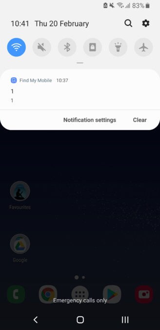Accidental notification. Image: Android Authority.