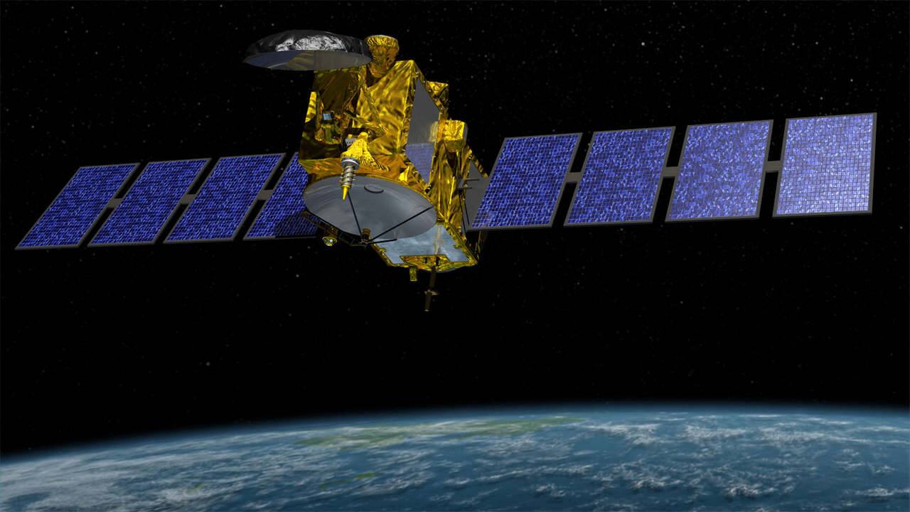 A Russian satellite is following a US satellite and keeping an eye on it. Image credit: NASA