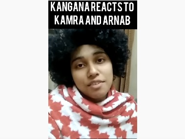 Watch: Comedian Saloni Gaur makes parody video of Kangana Ranaut's reaction to Arnab Goswami-Kunal Kamra row Watch: Comedian Saloni Gaur makes parody video of Kangana Ranaut's reaction to Arnab Goswami-Kunal Kamra row