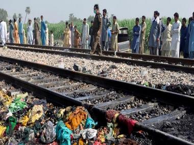 Pakistan: Nearly 20 killed, several injured during train-bus collision at railway crossing in Sindh province's Sukkur division Pakistan: Nearly 20 killed, several injured during train-bus collision at railway crossing in Sindh province's Sukkur division