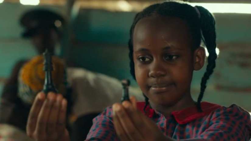 Nikita Pearl Waligwa in a still from Queen of Katwe. Image from YouTube