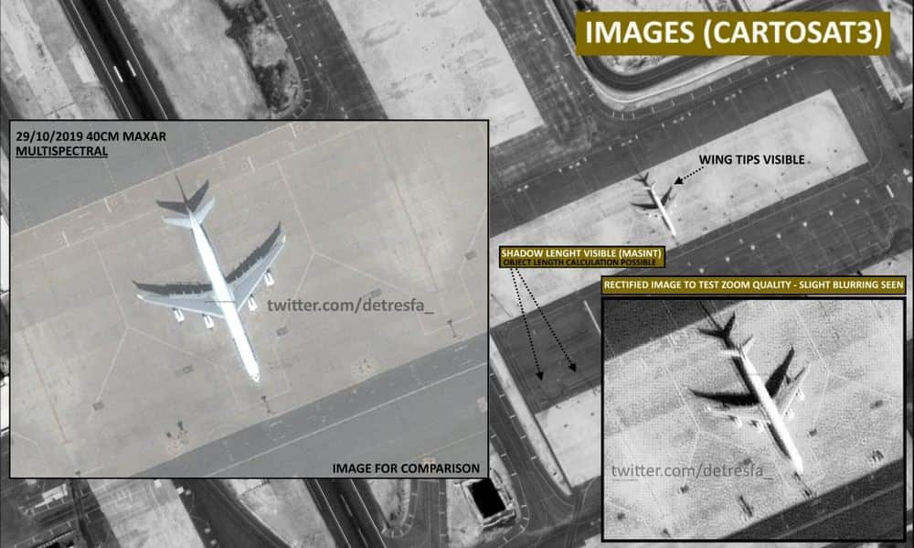 Images captured by CartoSAT-3, Maxar technologies. Image credit: ISRO, @detresfa_ and Maxar tech