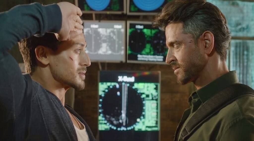 Tiger Shroff, Hrithik Roshan in a still from War | Twitter